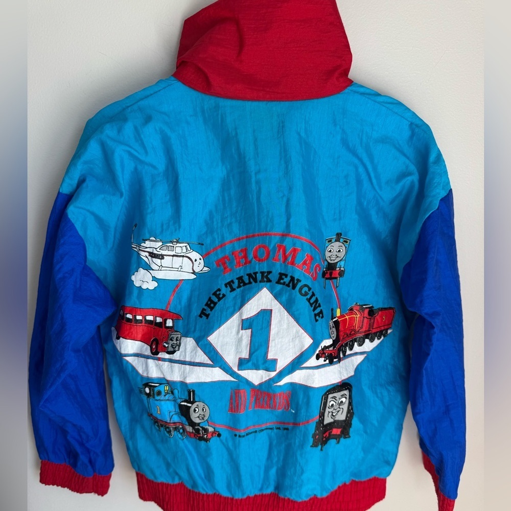 Thomas The Tank Engine Vintage Kids Windbreaker Size 5Y